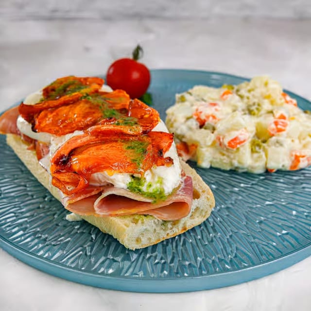 Half Ciabatta Sandwich.
